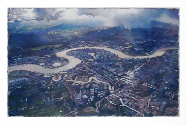 Thames London from above