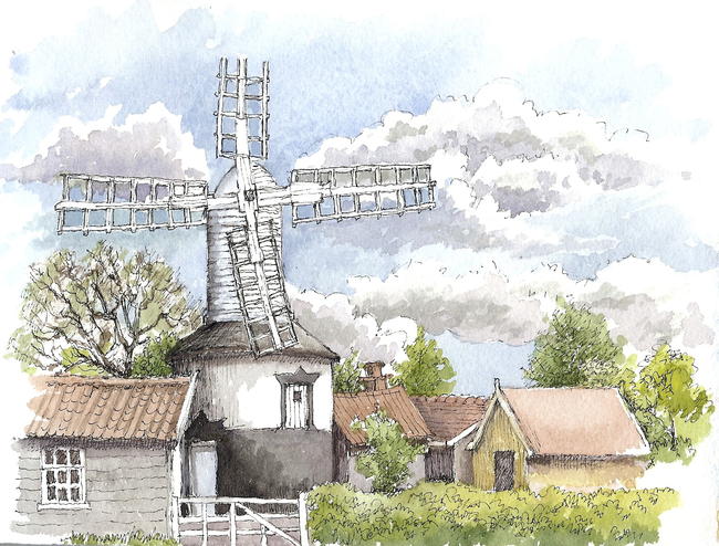 Saxtead Green Mill