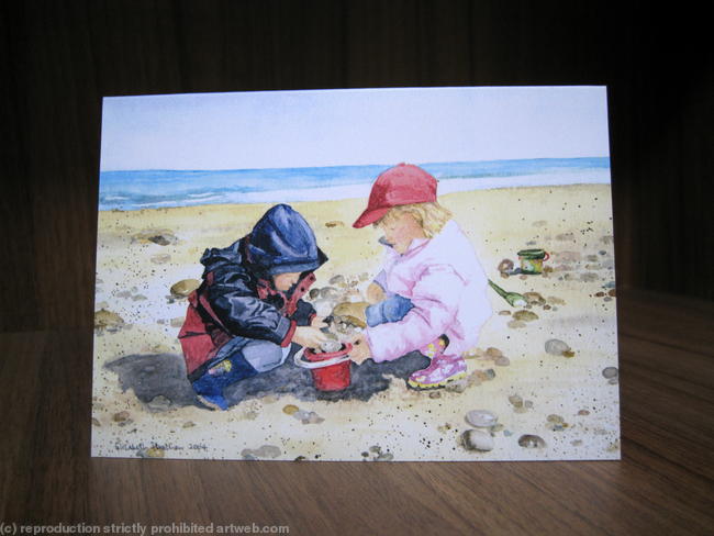 Shellseekers at Sandsend