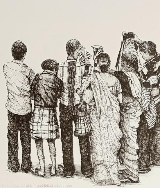 Sunday market crowds