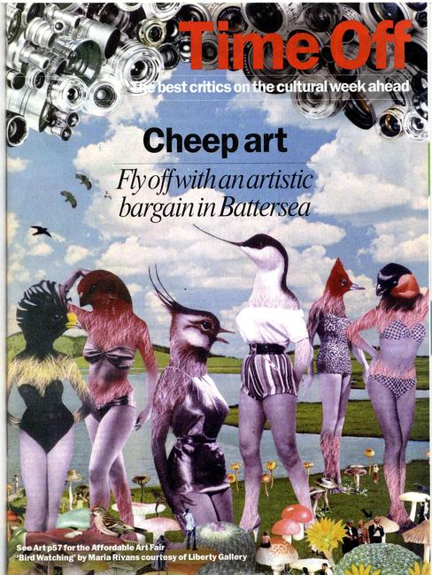 Maria Rivans - Time Out MAgazine full page for the Affordable Art Fair October 2008