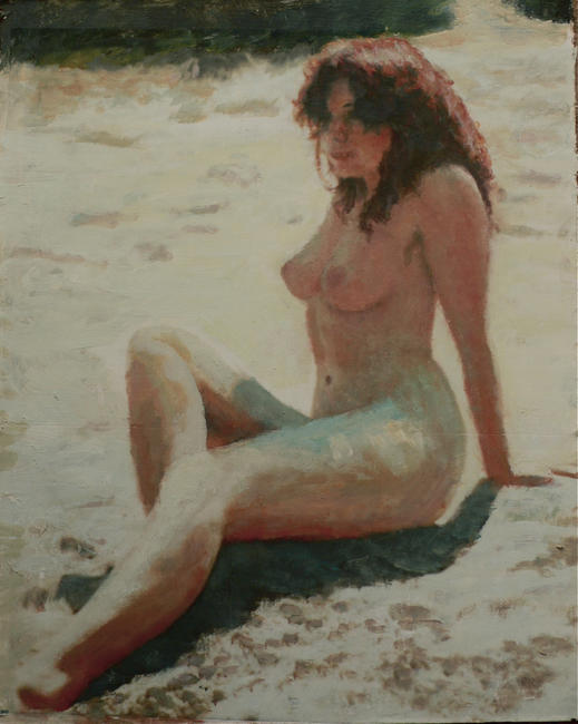 nude on beach