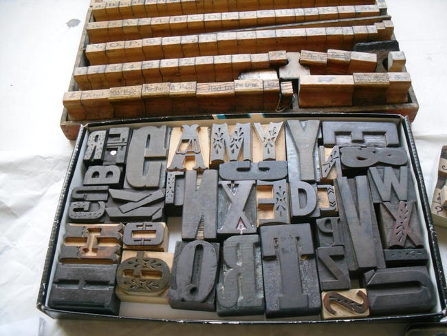 My lovely letter press print kits