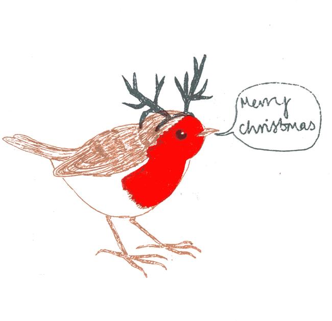 Xmas Robin Christmas card. (code BRP 12)