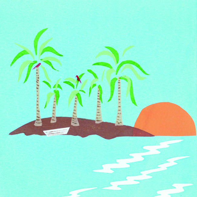 Salad Days Desert Island card. (Code BRP 19)