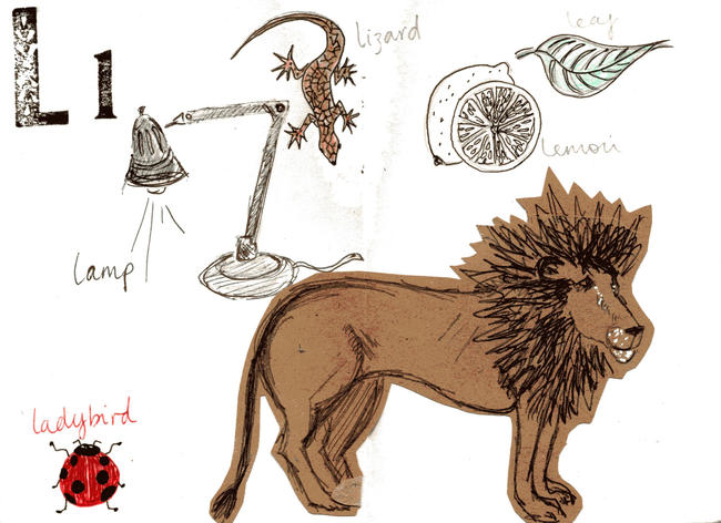 Sketchbook alphabet ideas- L