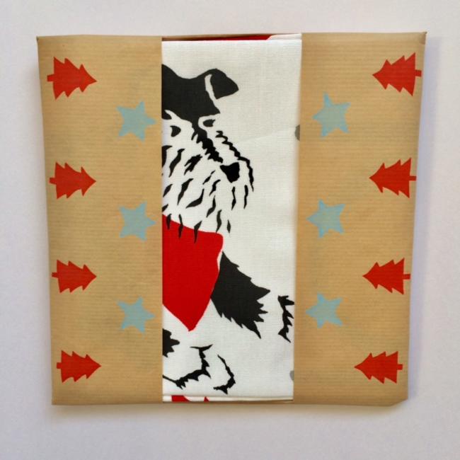 Christmas Tea Towel packaging