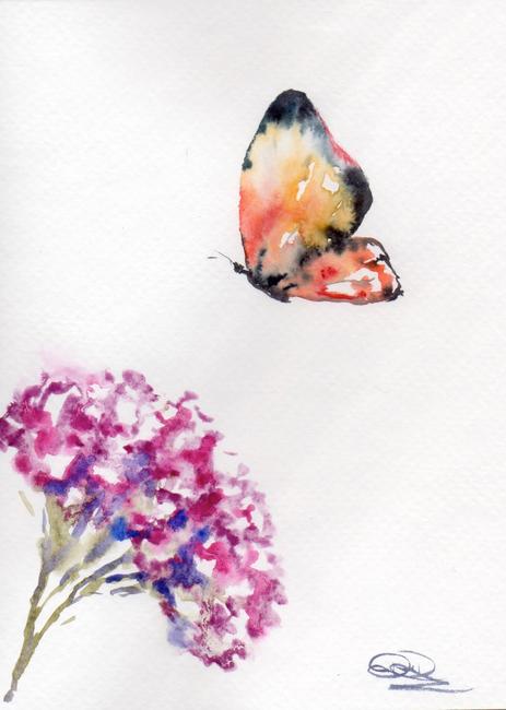 Single Tri-colour butterfly