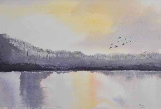 Evening Flight on the Loch