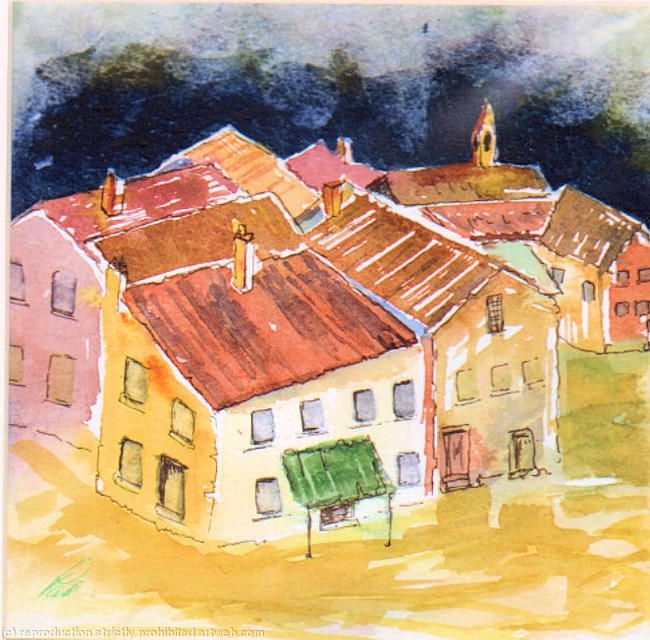 Croatian Village Rooftops