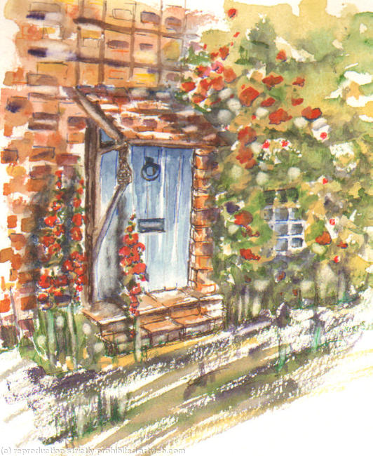 Roses round the door