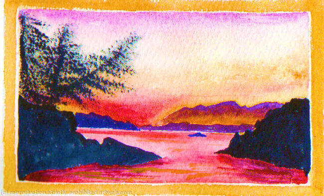 Silhouette sunset