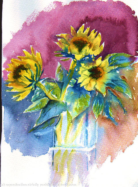 Sunflowers in vase