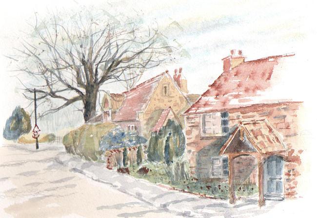 Up the lane in winter