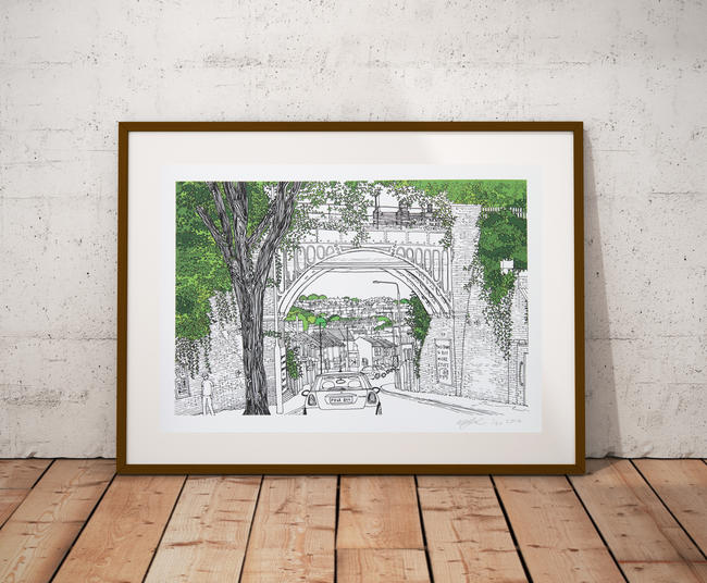New England Road Bridge Print