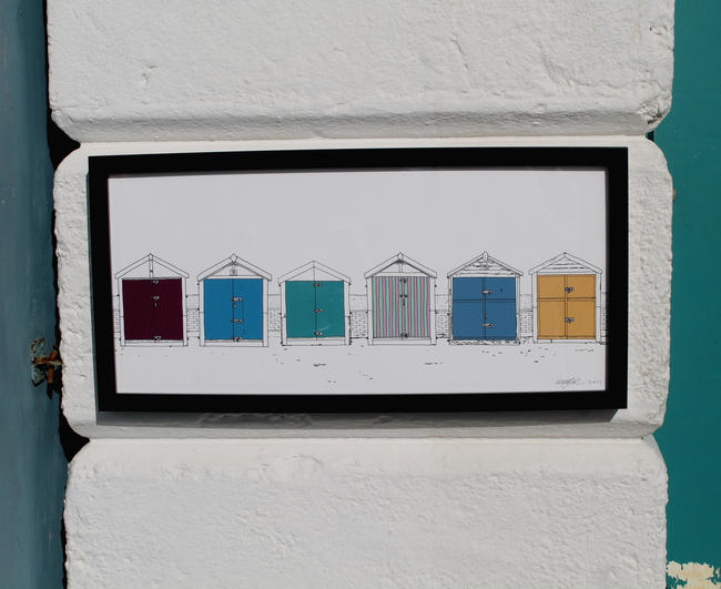 Hove Beach Huts Prints