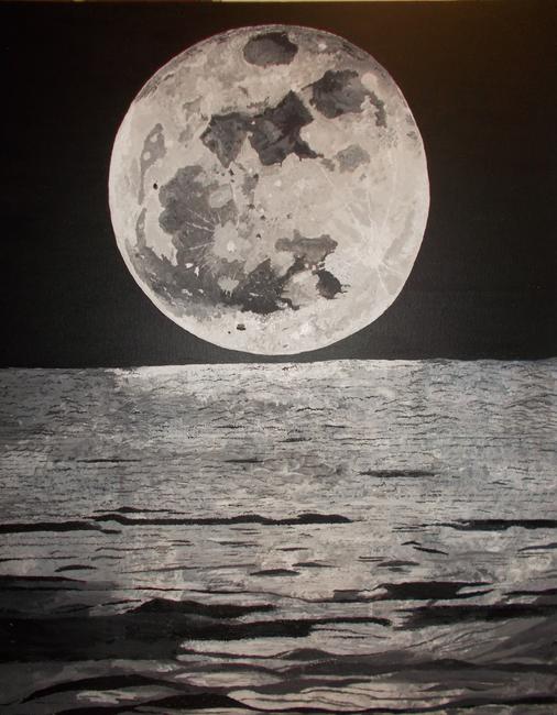 Moon over tranquility