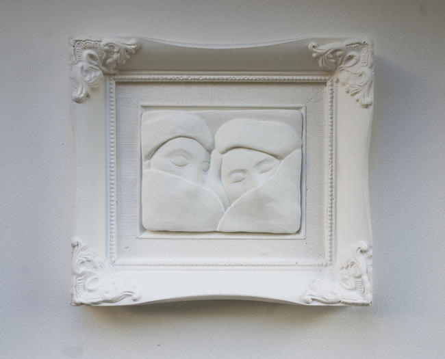 Fans in Ornate Frame