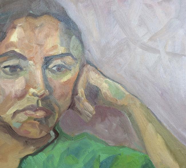 girl in green