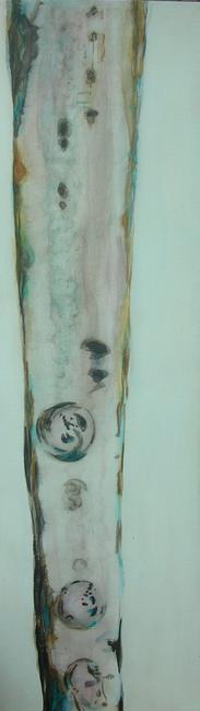 Panel one of ice series triptych