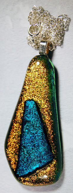 Dichroic Necklace 020 - £12