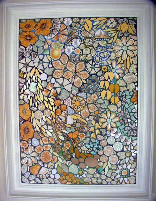 Paint your grout with acrylic paint!
