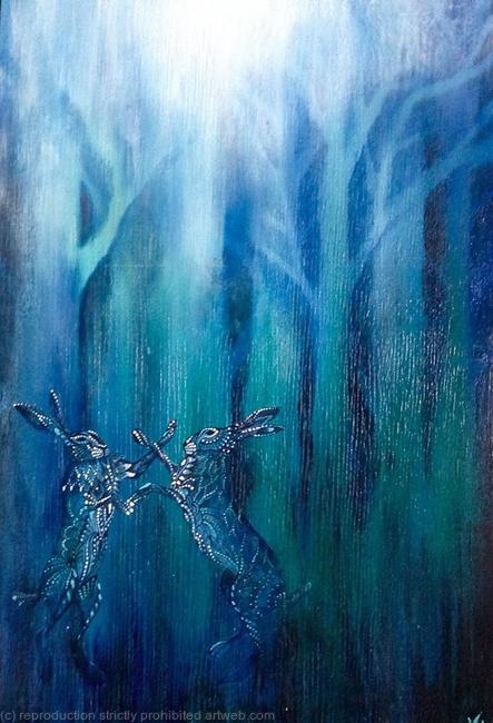 boxing Hares