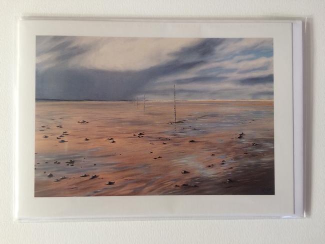 Approaching Storm Lindisfarne Card