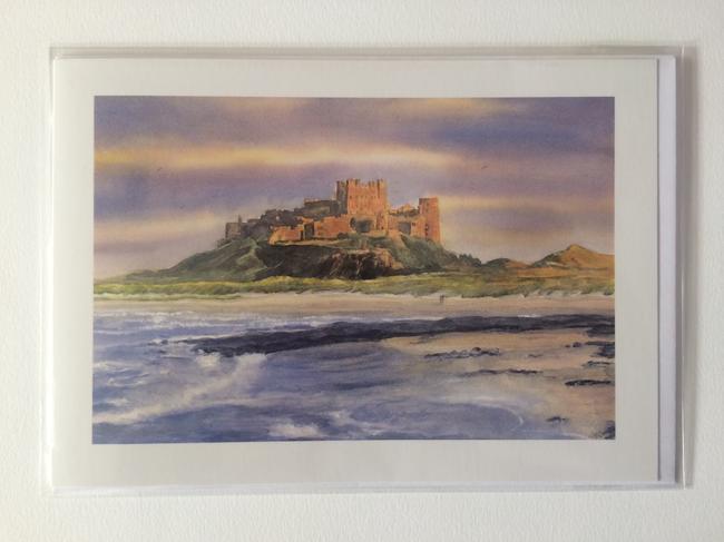 Bamburgh Castle Card