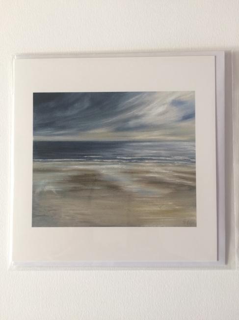 Blustery Day on The Northumbrian Coast Card