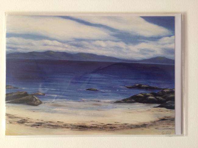 Jura From Cable Bay Colonsay Card