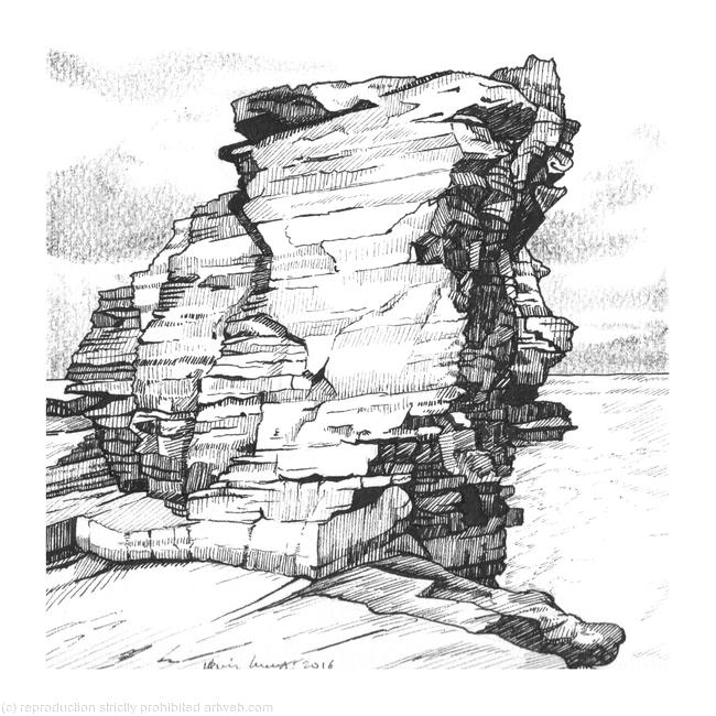 Rougey Rock, Bundoran - Card