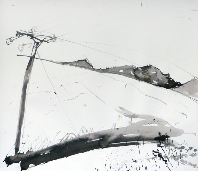 Drawing - String Road, Arran 4