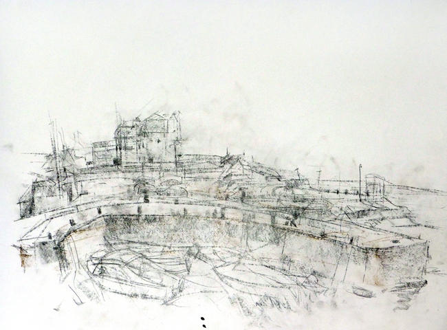 Drawing - Blackwaterfoot pier