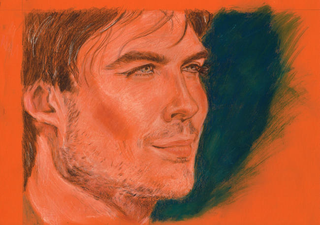 vampire Damon/Ian Sommerhalder