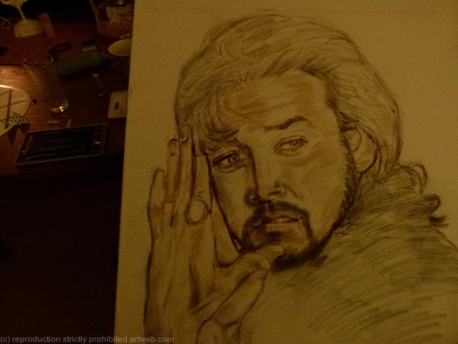 P.J.Proby singer Paint in progress