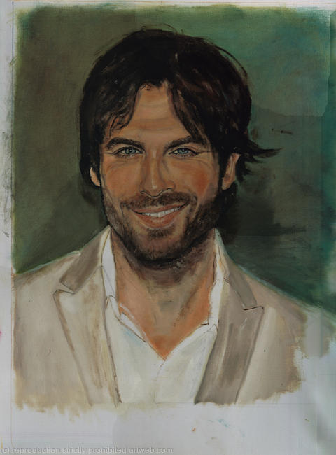 stunning smile.Ian Vampire Damon