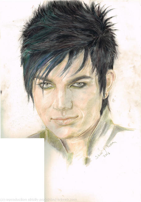 Intense look great singer Adam