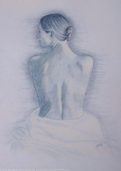 FEMALE NUDE 16 Blue - SOLD