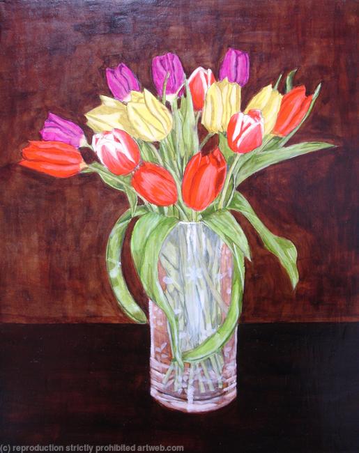 Vase of Flowers 17th Century Style