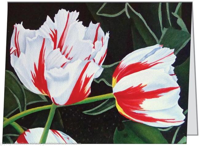 Happy Generation Tulips- Small Greetings Card