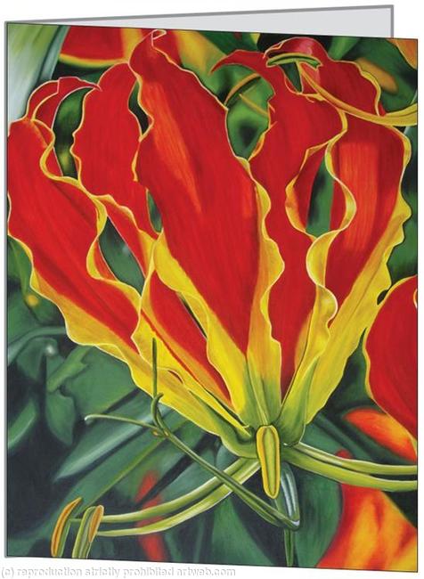 Gloriosa - Small Greetings Card