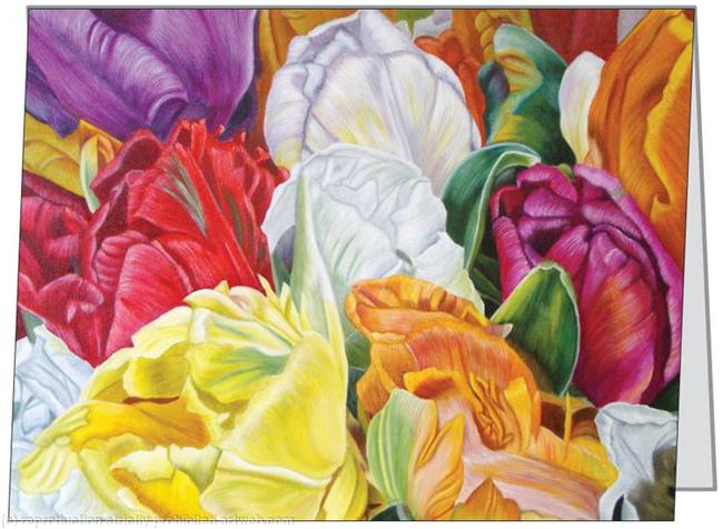 Bouquet of Tulips - Sm Greetings Card
