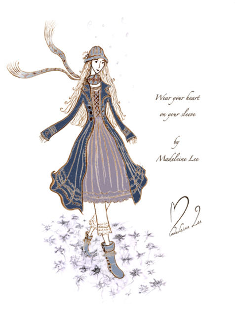 Swedish Interior designs winter clothes card