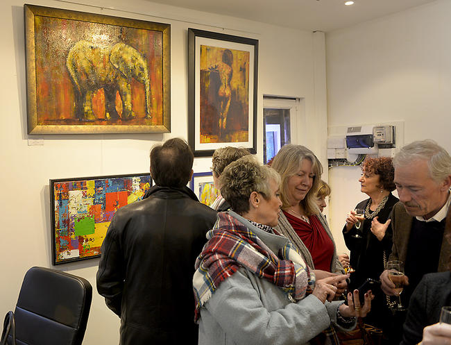 Opening Night at Gallery@TheShambles Newent Gloucestershire