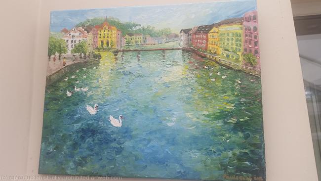 Swans on the lake