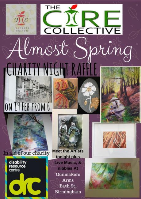 Charity raffle night for Almost Spring Fine Art Exhibition for 2018
