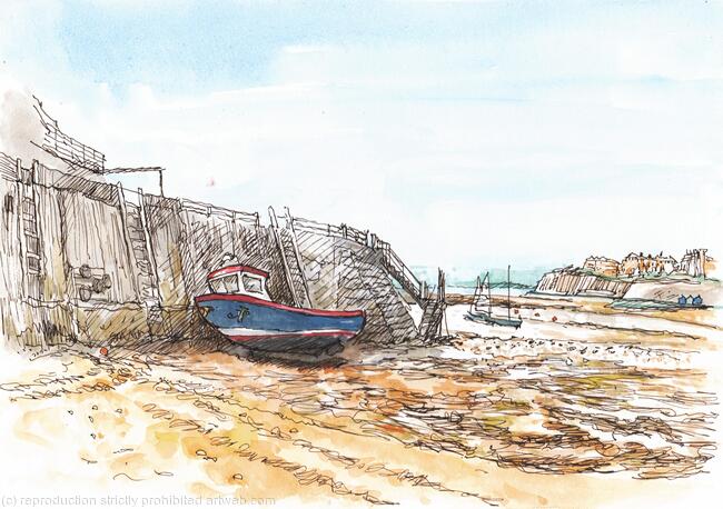 Jetty, Viking Bay and Joan Temple boat