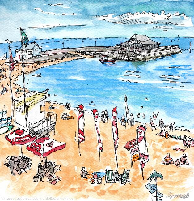 Viking Bay beach BROADSTAIRS August