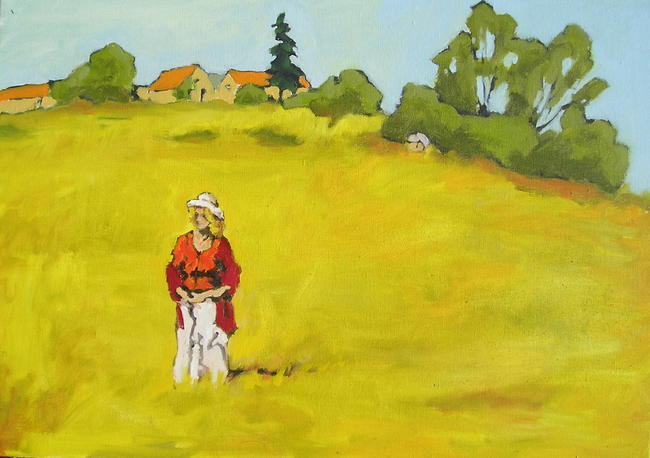 Myriam in a Cornfield